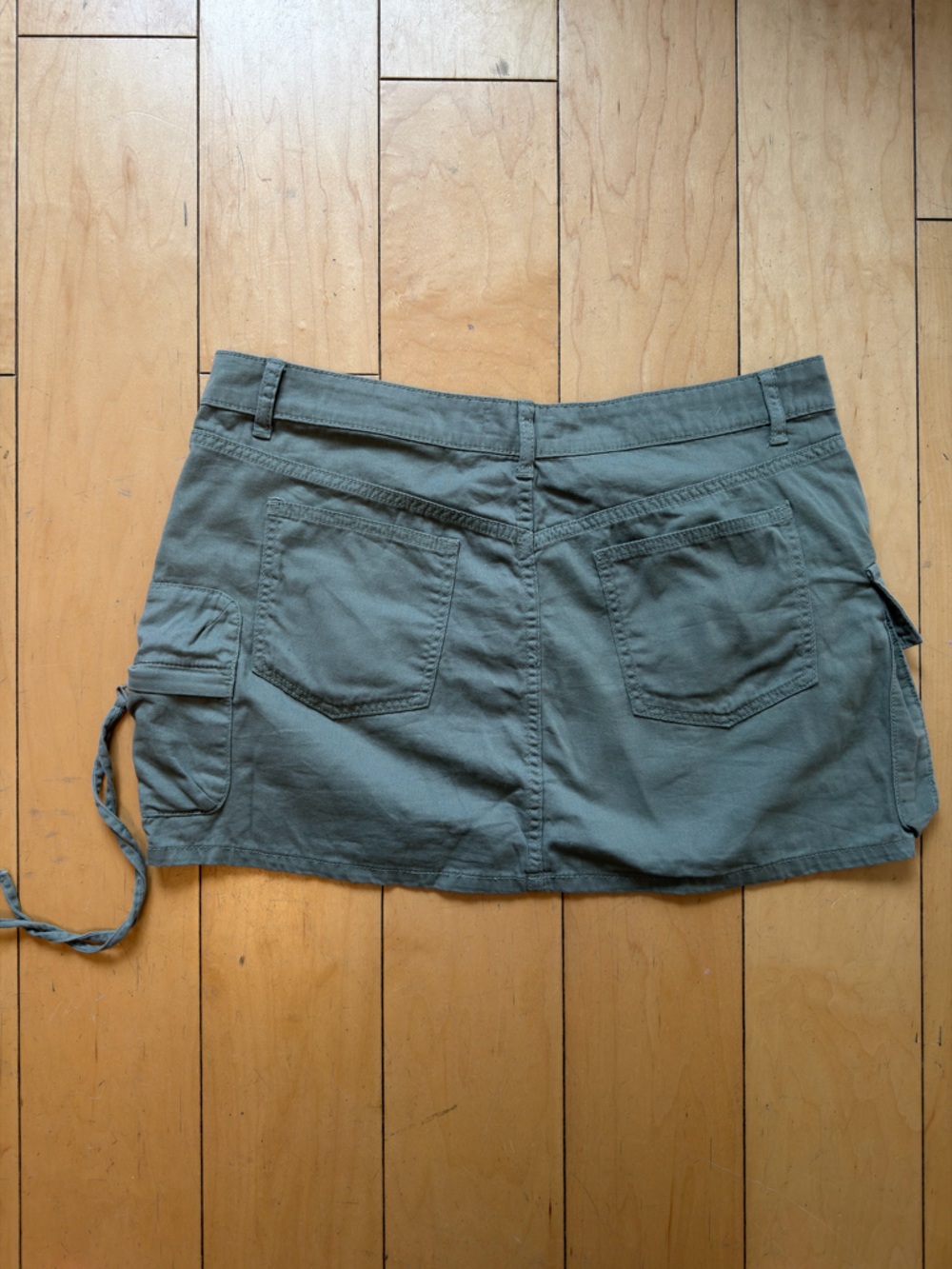 Aeropostale Olive Green Cargo Mini Skirt Shorts - Picture 2 of 3